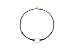 Bracelet Cordon Cercle Noir