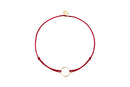 Bracelet Cordon Cercle Rouge