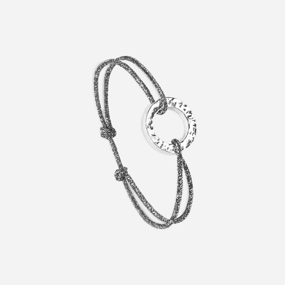 Vortex Bracelet - Glittery Anthracite Gray