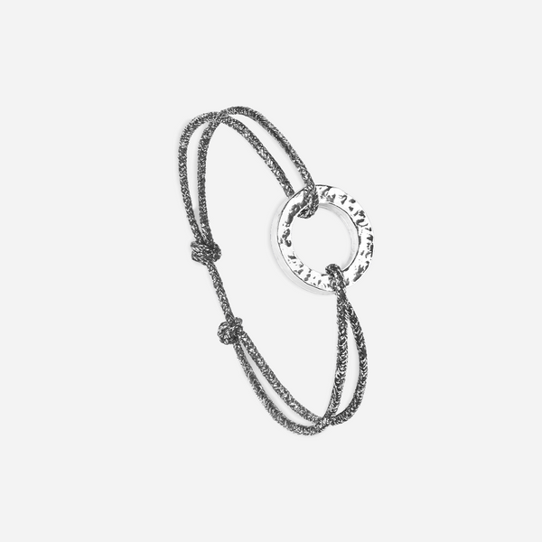 Bracelet Vortex - Gris Anthracite Pailleté