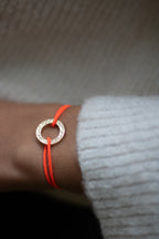Gravie Bracelet - Beige And White Stripe
