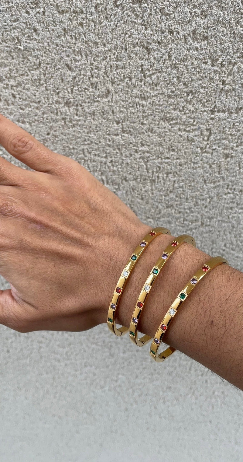 Colored Bangle Bracelet