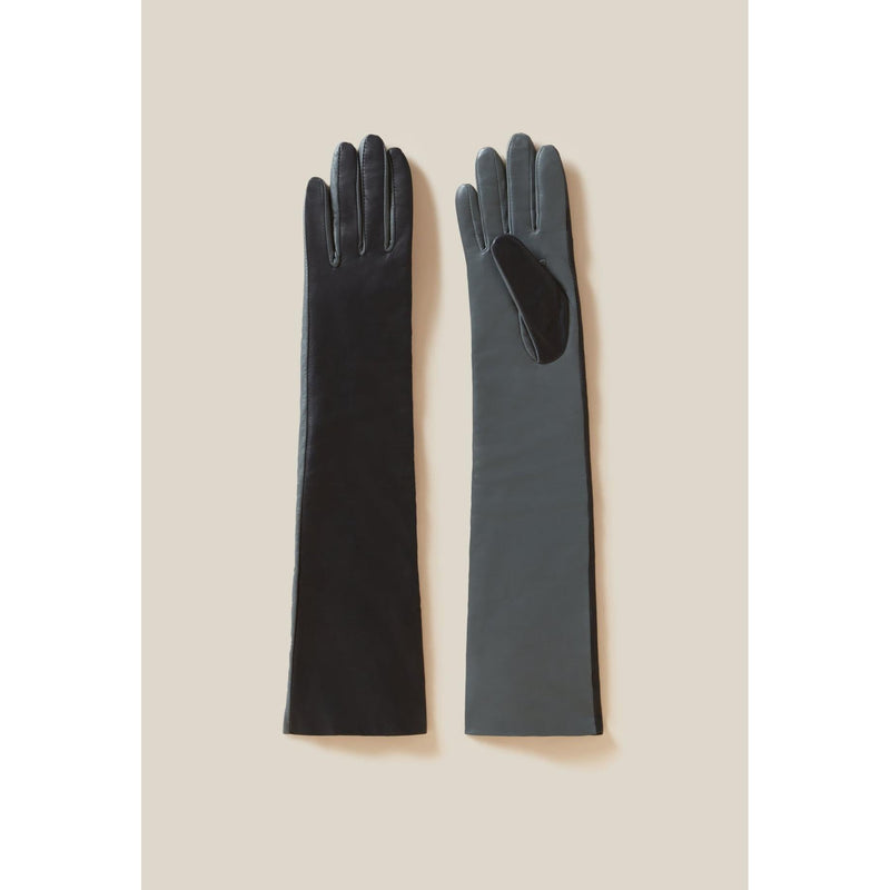 Guantes de cuero bicolor