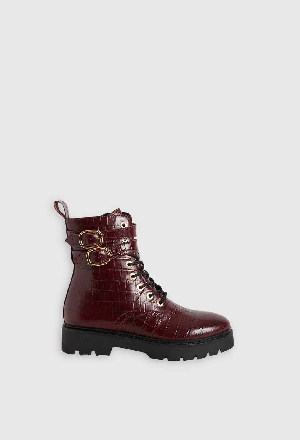 Claudie Pierlot - Ankle boots - Annabella Croco - Burgundy
