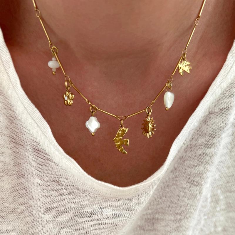 Collier "Calvi" acier-Colliers-Instants Plaisirs • Bijoux-Instants Plaisirs | Bijoux