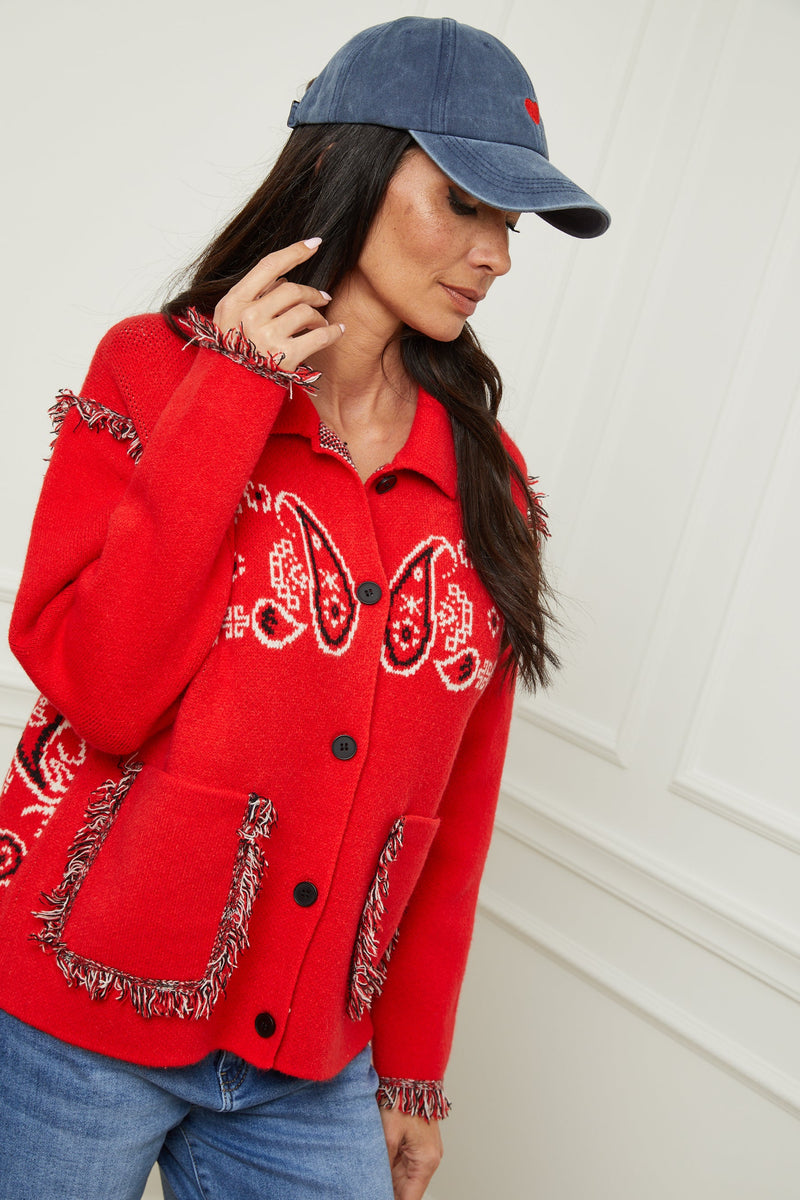 Gilet Veste Coachella Rouge