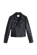 Claudie Pierlot - Carissa Leather Jacket - Navy