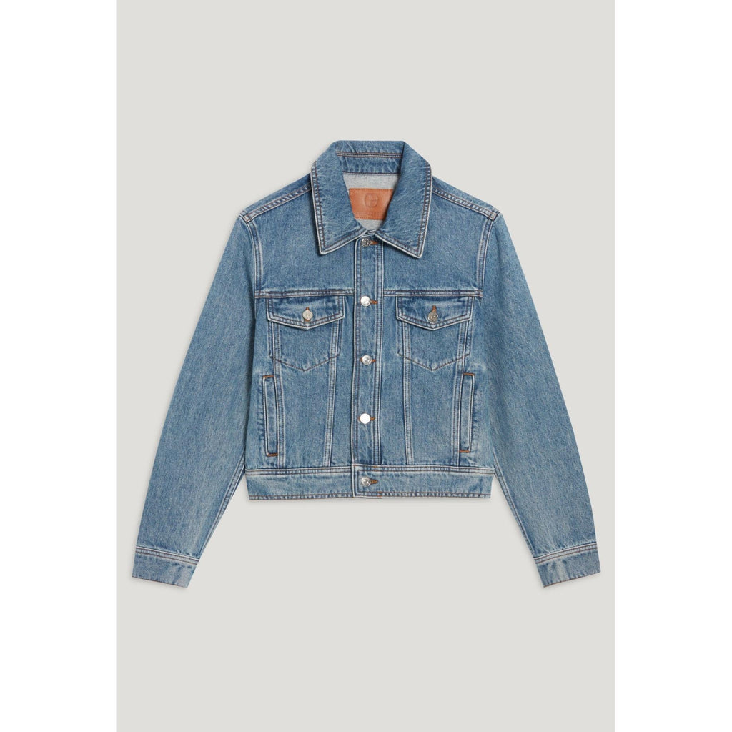 Claudie Pierlot - Chaqueta recta vaquera azul
