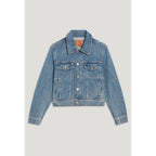 Claudie Pierlot - Chaqueta recta vaquera azul