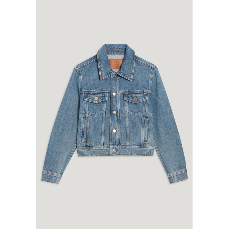 Veste Droite Jean Bleu