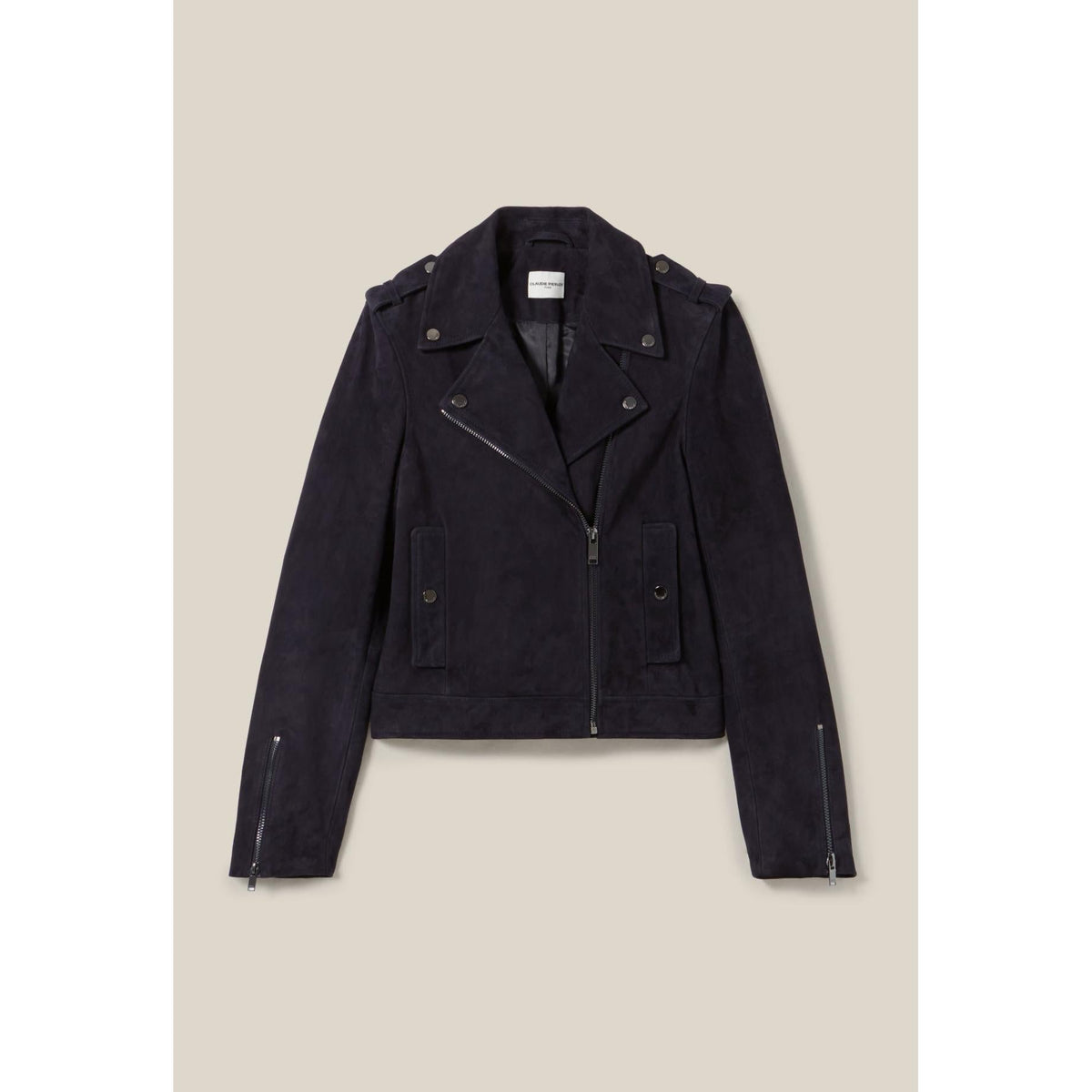 Claudie Pierlot - Veste Perfecto Cuir Suède
