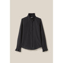 Camisa Fluida con Cuello Volante y Rayas