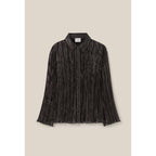 Silver Fluid Pleated Blouse