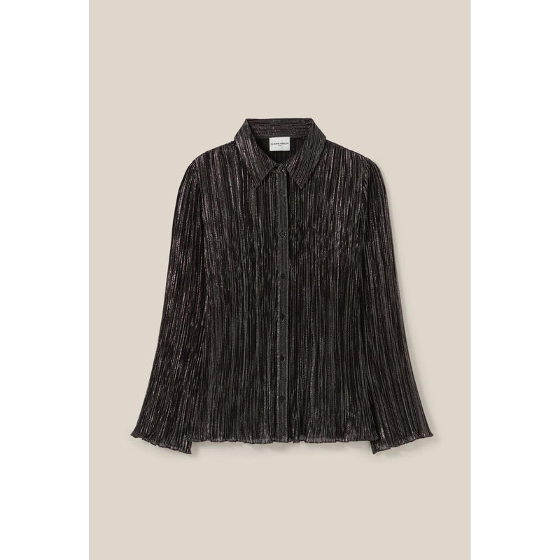 Silver Fluid Pleated Blouse