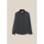 Camisa Fluida de Cuadros Pequeños