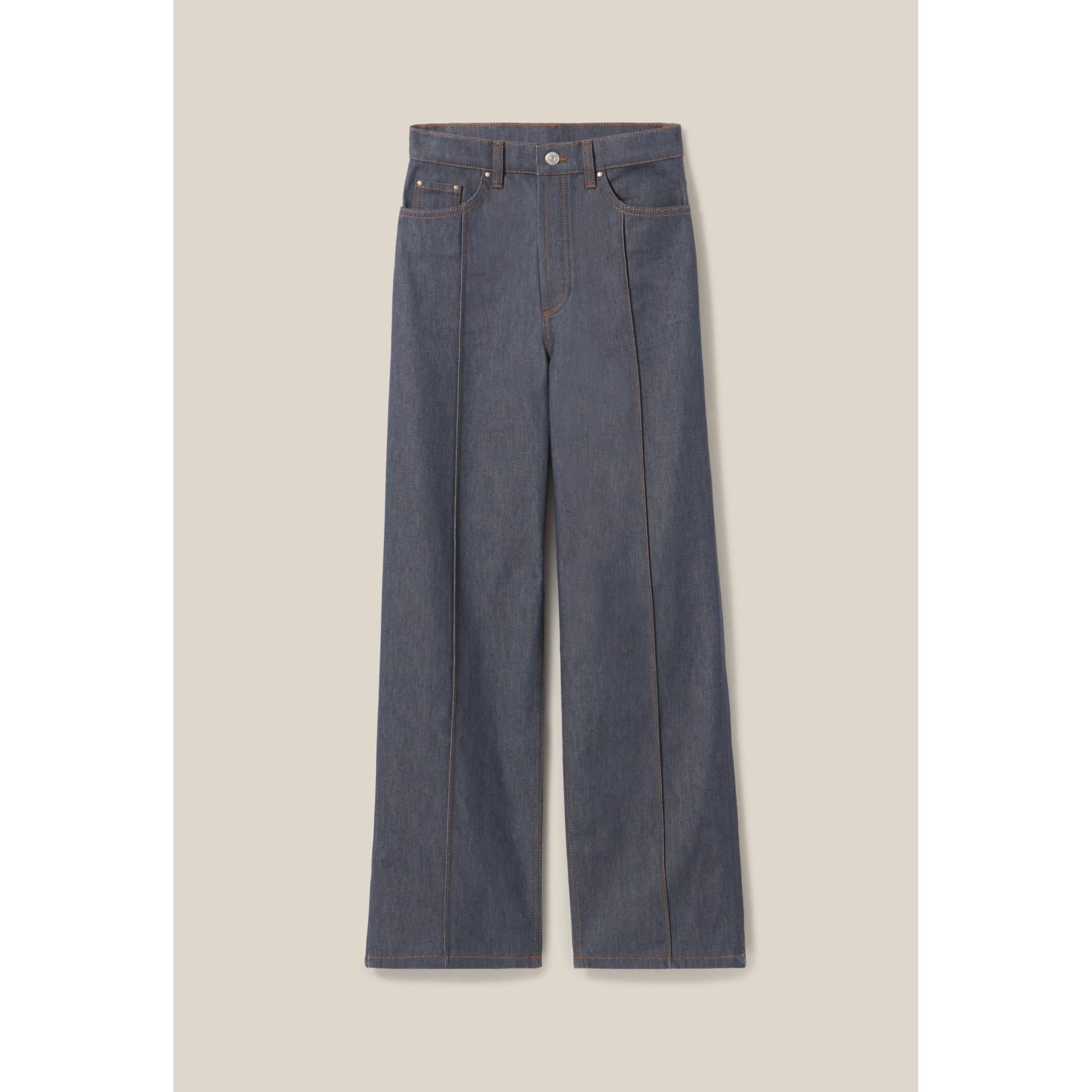 High Waist Straight Claude Jeans