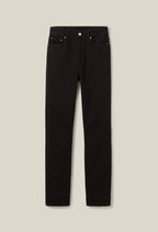 Mid-Rise Black Slim Jeans