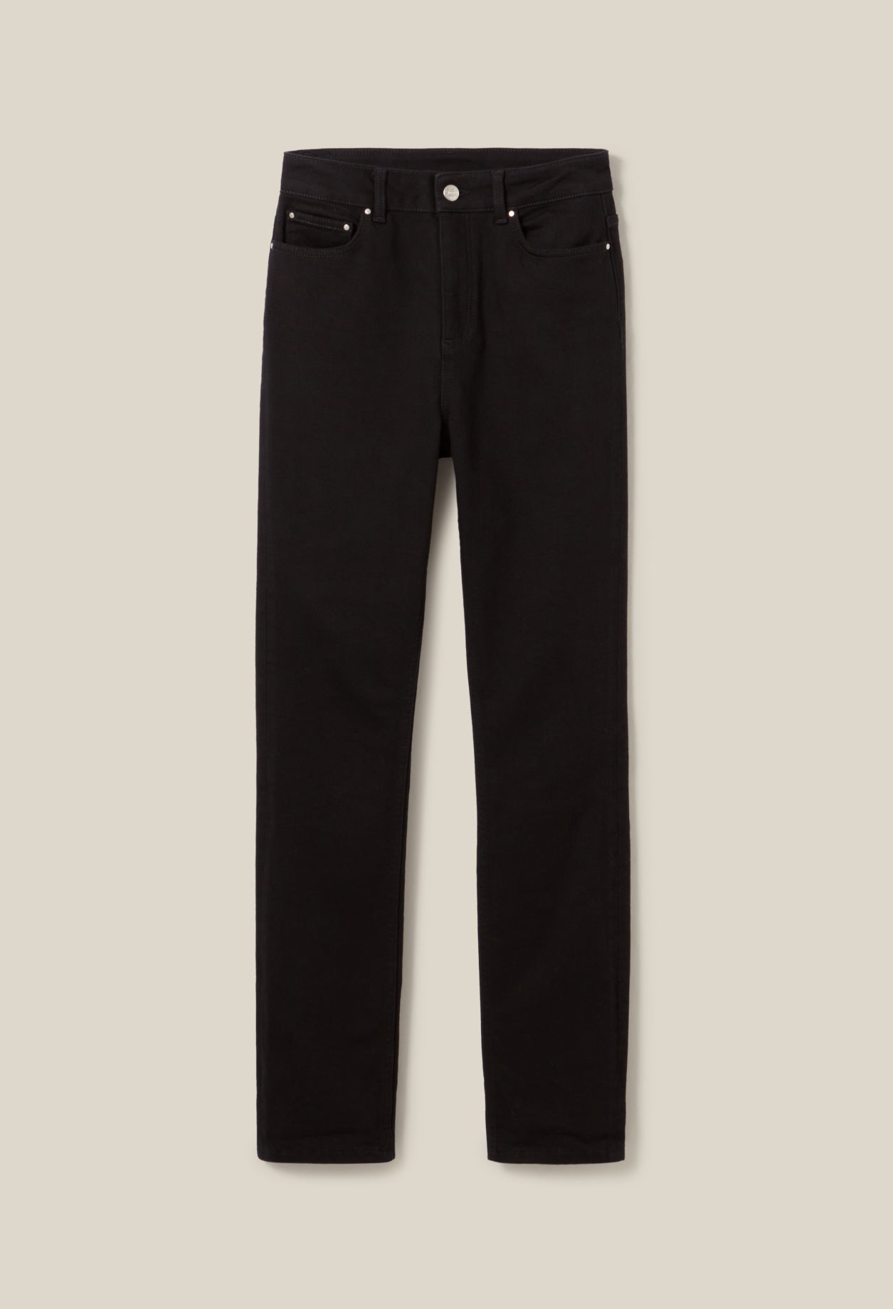 Mid-Rise Black Slim Jeans