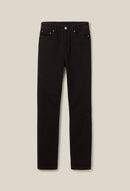 Mid-Rise Black Slim Jeans