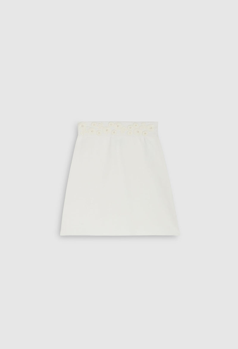 Claudie Pierlot - Jupe Maille - Mareini - Ecru