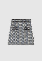 Claudie Pierlot - Jupe Maille - Mac Bis - Print Clair