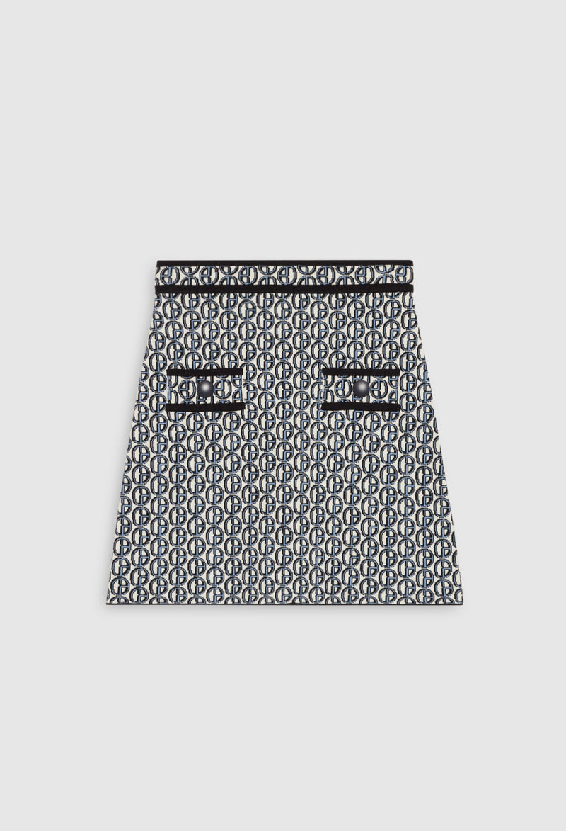 Claudie Pierlot - Jupe Maille - Mac Bis - Print Clair