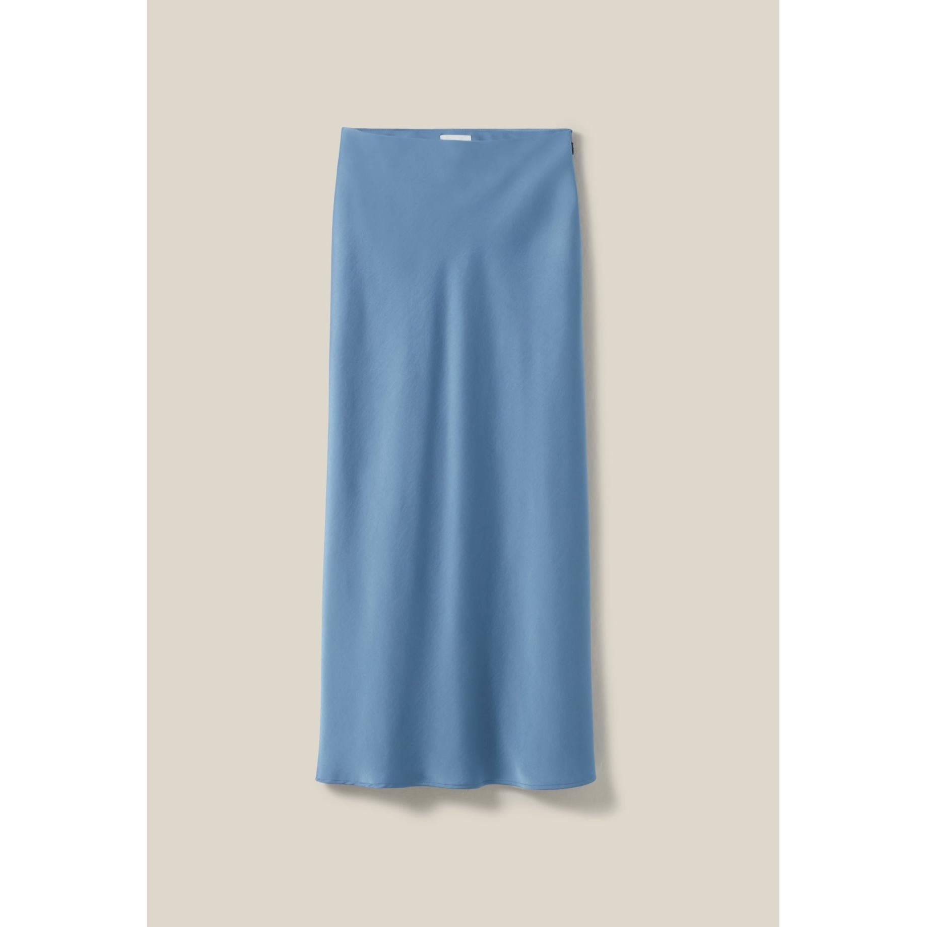 Jupe Midi Fluide Satinée