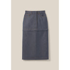 Modular Zipped Denim Skirt