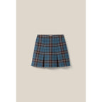 Checked Wool Skirt