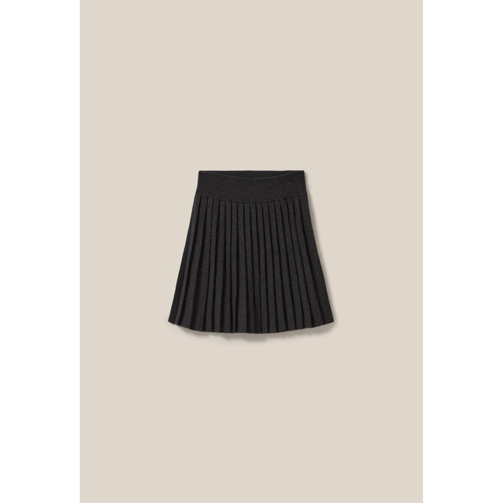 Claudie Pierlot - Jupe Courte Maille Gris Chiné