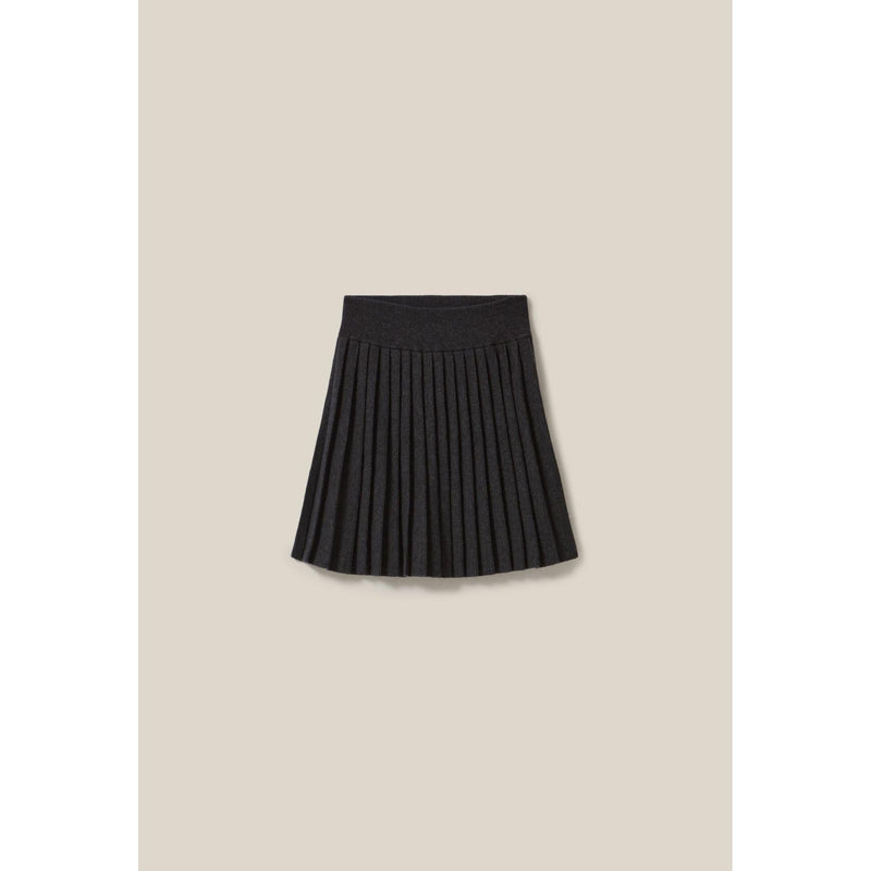 Short Heather Gray Knit Skirt