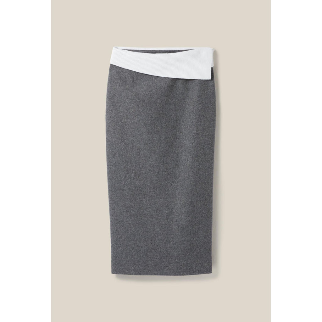 Jupe Droite Gris