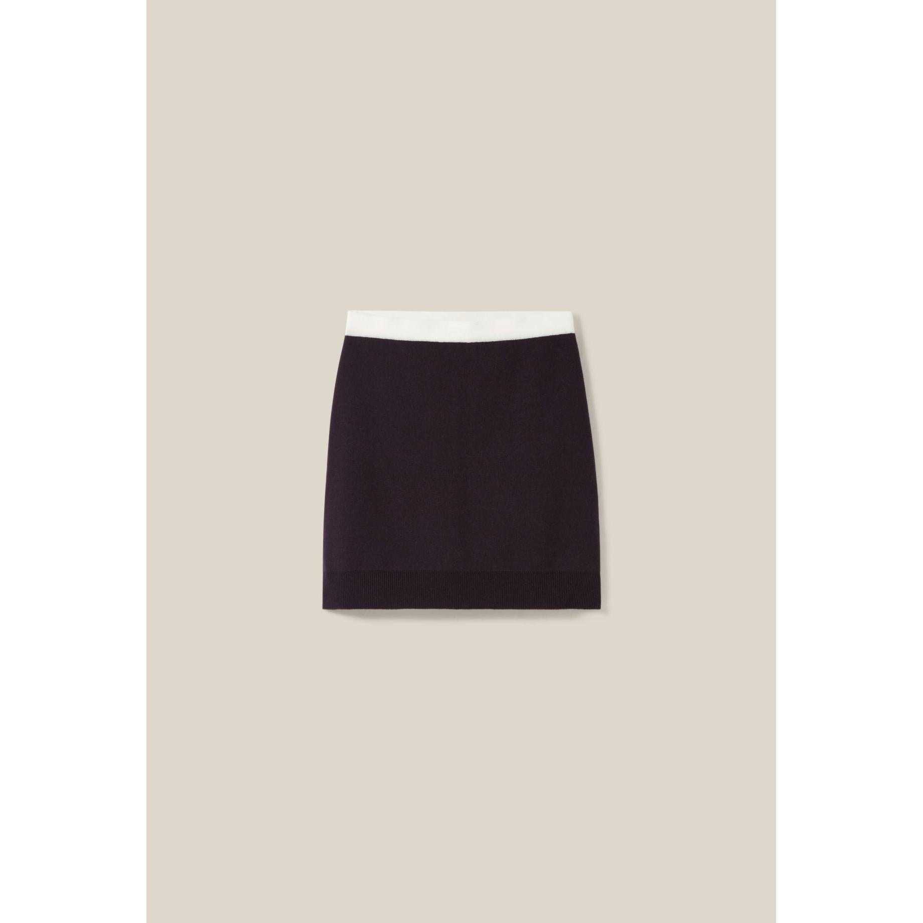 Jupe Courte Laine Taille Élastiquée