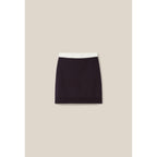 Short Wool Skirt Elasticated Waist