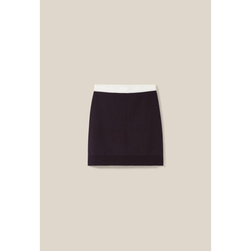 Short Wool Skirt Elasticated Waist