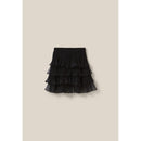 Claudie Pierlot - Jupe Courte Noire Volants