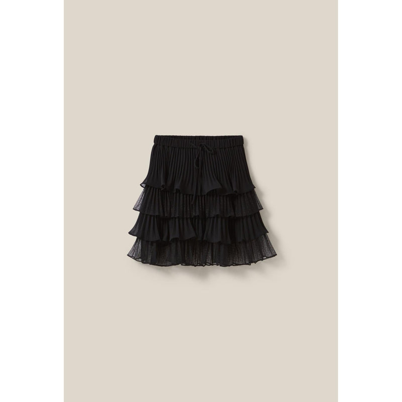 Claudie Pierlot - Jupe Courte Noire Volants