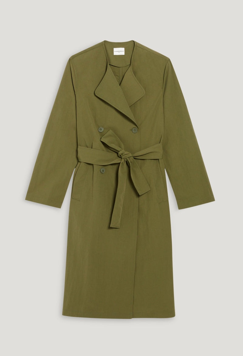 Gabardina - Geraldine Nylon - Caqui
