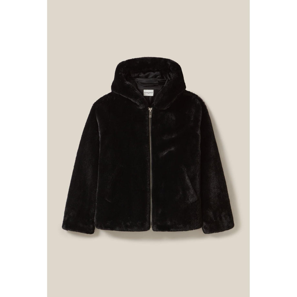 Claudie Pierlot - Veste Fausse Fourrure À Capuche