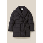 Shawl Collar Down Jacket With Belt