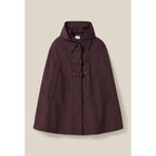 Plum Removable Hooded Cape