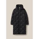 Chaqueta larga acolchada con capucha