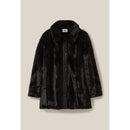 Manteau Fausse Fourrure Noir