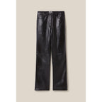 Straight Leather Pants