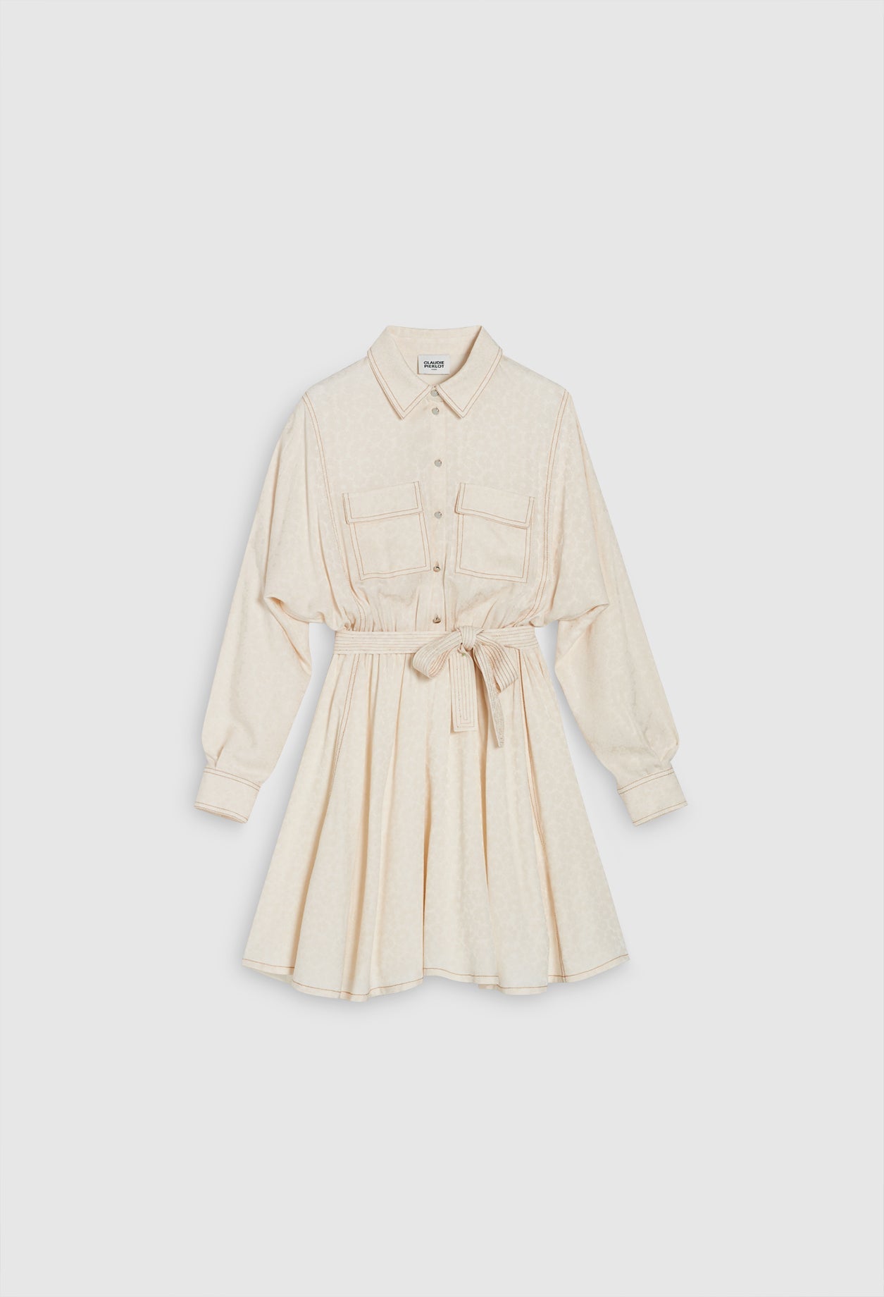 Claudie Pierlot - Robe C&T - Roupie - Ecru