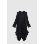 Vestido Plisado Con Volante