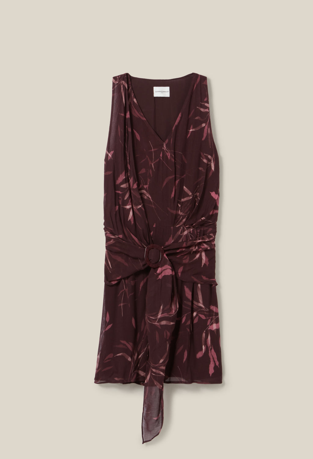 Vestido C&T - Rully Feuille - Estampado Oscuro