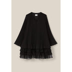 Robe Courte Noire Volantée