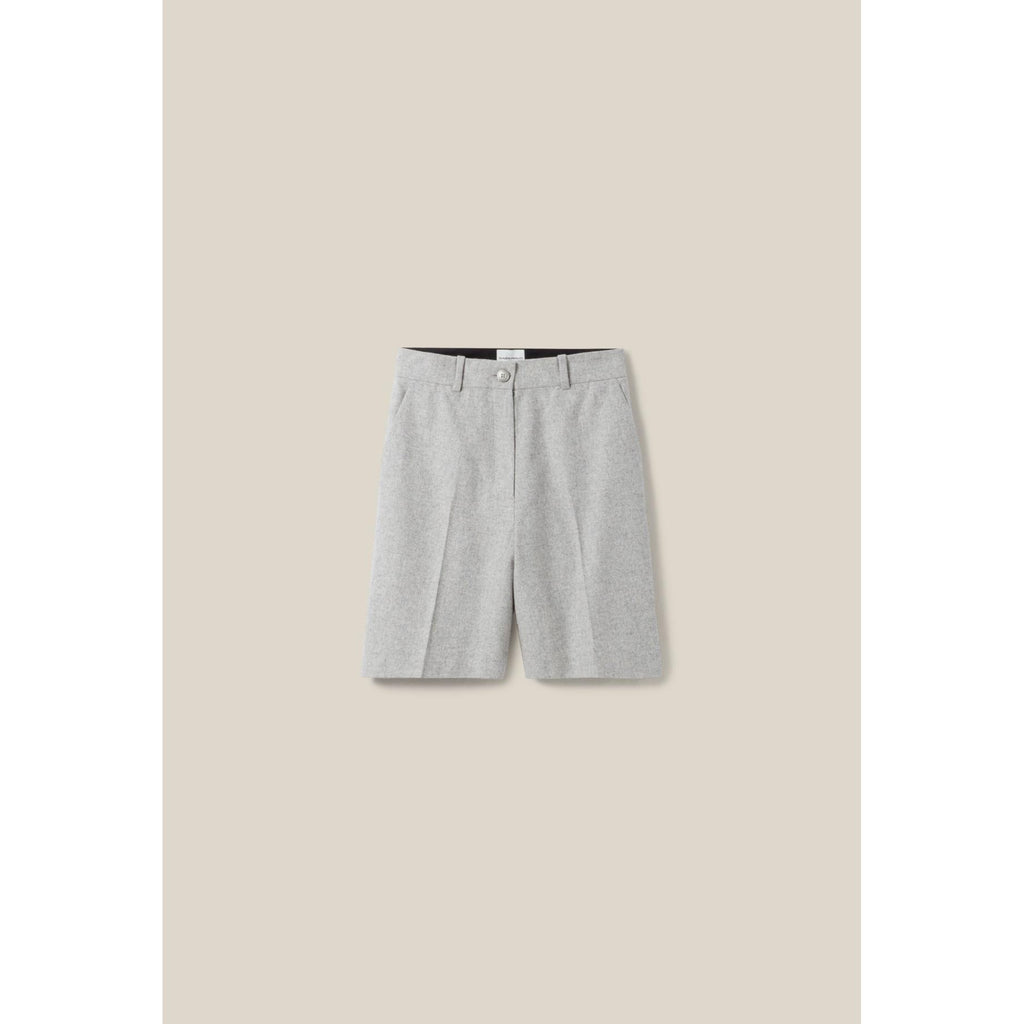 Bermudas Rectas Gris Claro