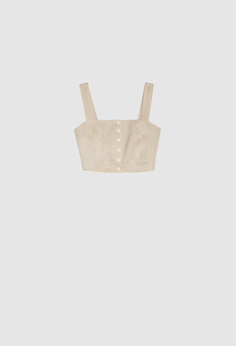 Claudie Pierlot - Top Mist - Beige brezo